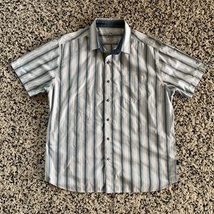 Kuhl Mens Short Sleeve Button Up Casual Outdoor Hiking Shirt Single Pocket XL